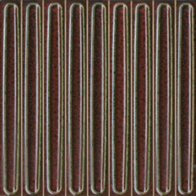 Декор чипсет Далия красный тёмный глянцевый (KMD2SOB003BN)