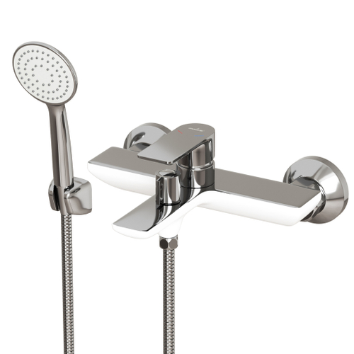 Смеситель для ванны 35k MIXLINE ML33-01 "City White" БЕЛЫЙ/ХРОМ