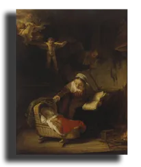 Репродукция " Рембрандт - Святое семейство"