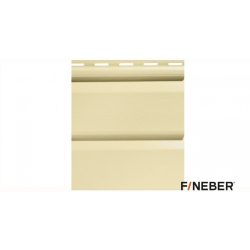 Сайдинг виниловый FineBer Дачный Корабельный брус Лимонник 3050х205мм