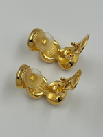 Клипсы полукольца с «жемчугом» Christian Dior