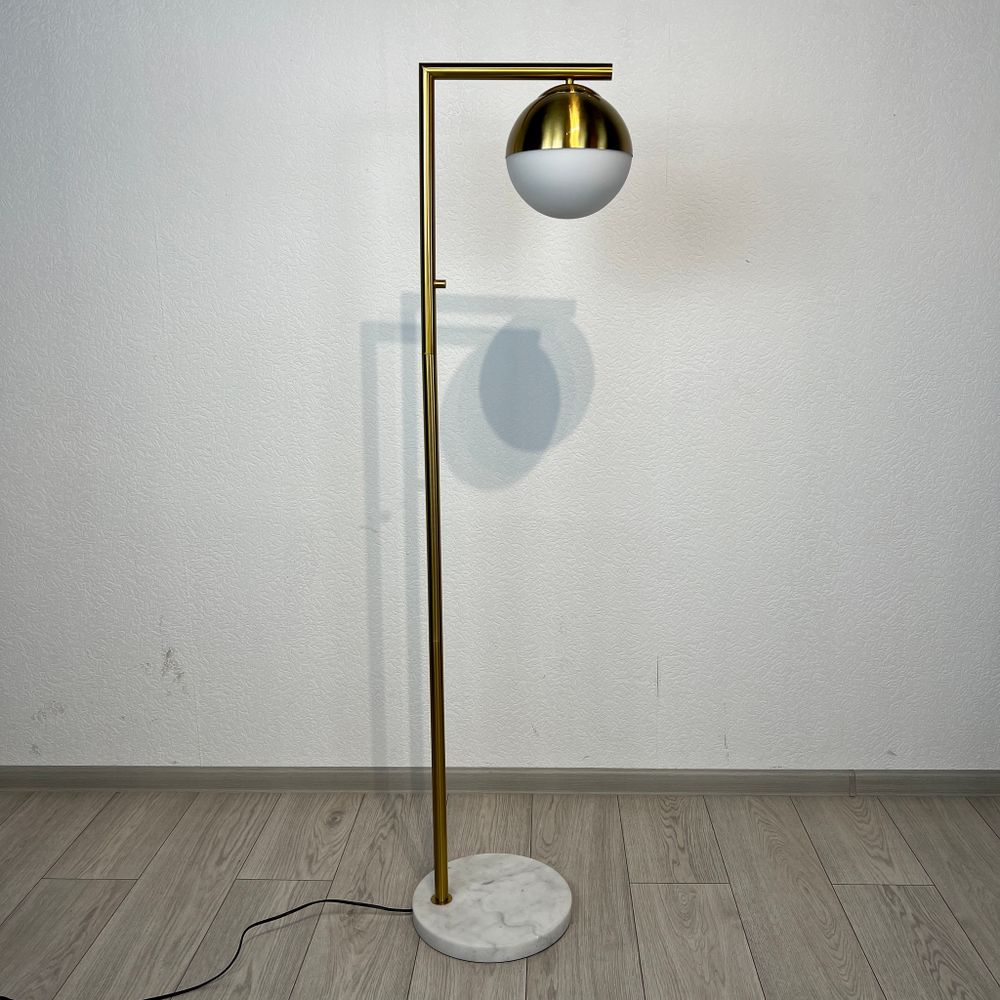 Торшер Geneva Single Glass Globe Floor Lamp