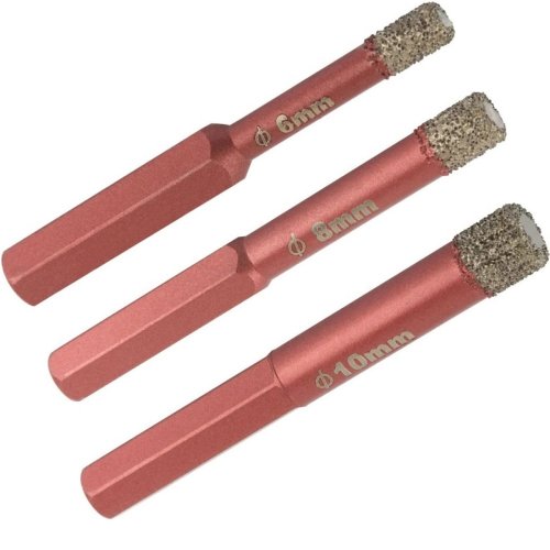 Набор коронок алмазных универсальных Cutop Special 6,8,10*10*67мм 1/4"   70-852