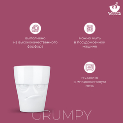 Кружка tassen grumpy, 350 мл, белая