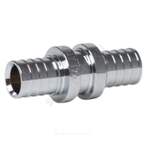 Муфта для PE-X труб аксиальная латунь хром Дн 20 THERM S Рехау 12503173002