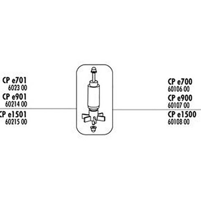 JBL CP e901 Impeller - ротор с осью для внешнего фильтра CristalProfi e901 greenline