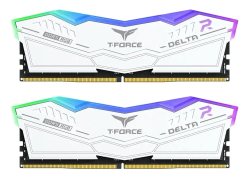 Оперативная память 64GB Kit (2x32GB) 6000MHz DDR5 TeamGroup DELTA RGB CL30 1.4V FF4D564G6000HC30CDC01 White