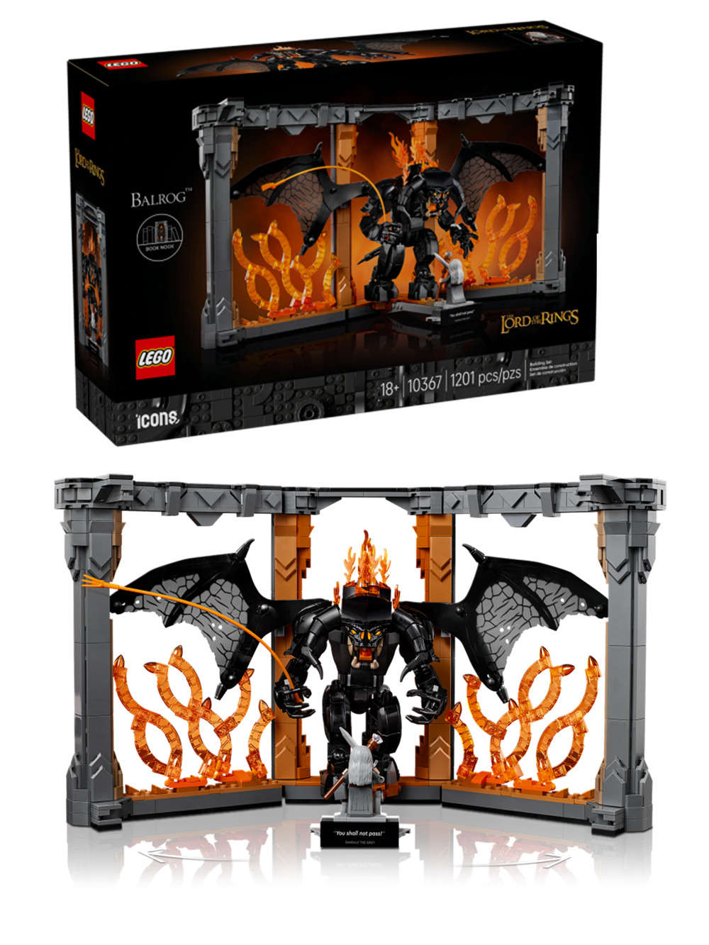 Конструктор LEGO Icons 10367 Лего "Книжный уголок: Властелин колец"