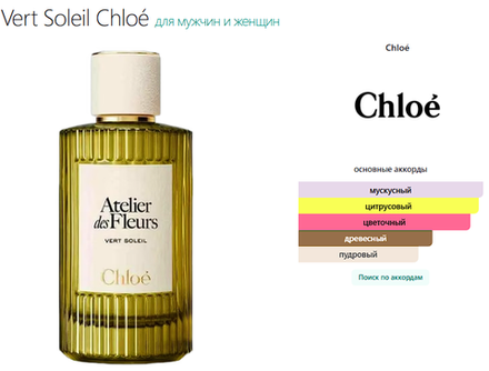 Vert Soleil Chloé 150ml (duty free парфюмерия)