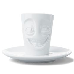 Кофейная пара Joking, 80 мл, белая