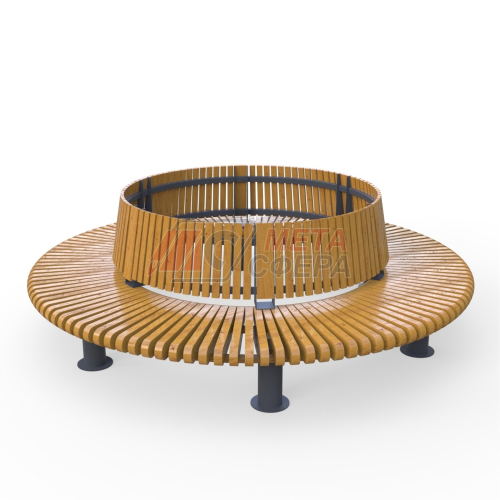 Скамейка Rail Road 01 круг