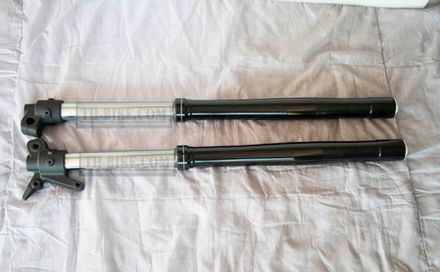 FORK ASSY., Right+Left (set) FR. (SHOWA). 51400-KZZ-A21+51500-KZZ-A21. Honda CRF250M