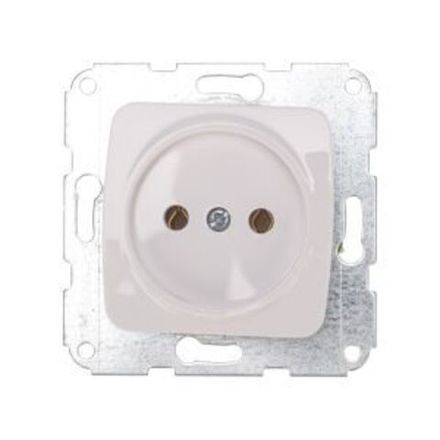 DEA Розетка 1-ая б/з с/у 10А мех. Бел KRANZ