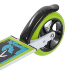 Самокат детский Novatrack Jungle, 145/125 мм, складной, бело-зеленый