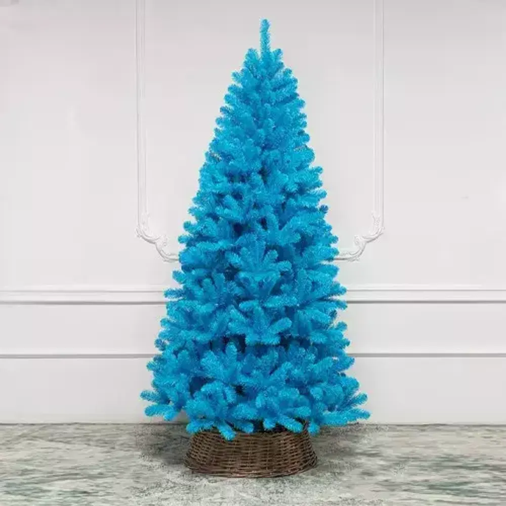 Искусственная голубая елка «Морской бриз» (пвх) 210 см / 2,1 м