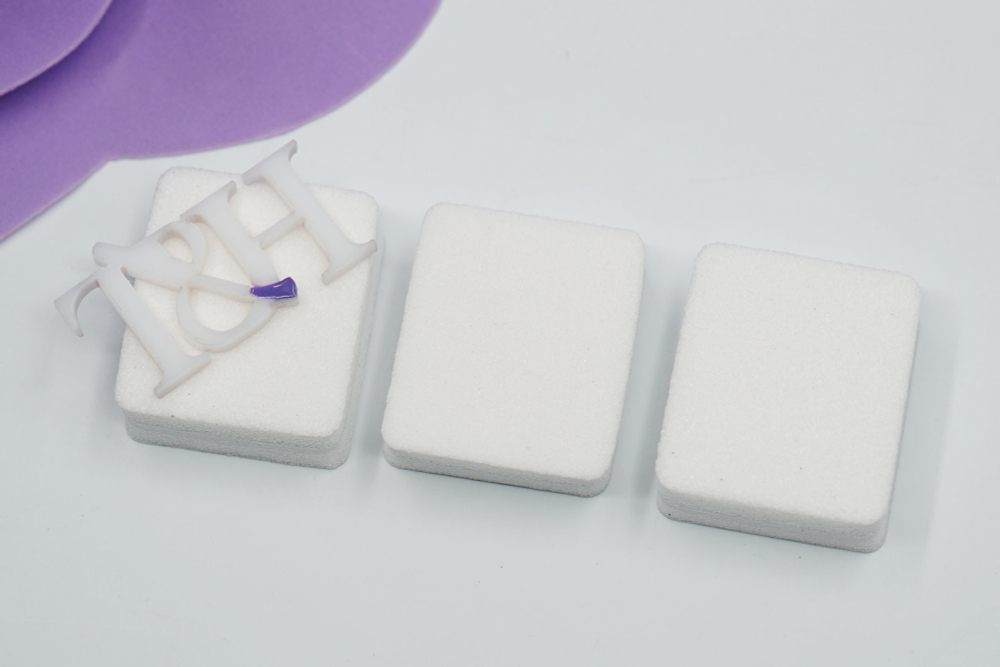 Баф-мини 120/180гр розовый 39*33мм (уп.50шт)