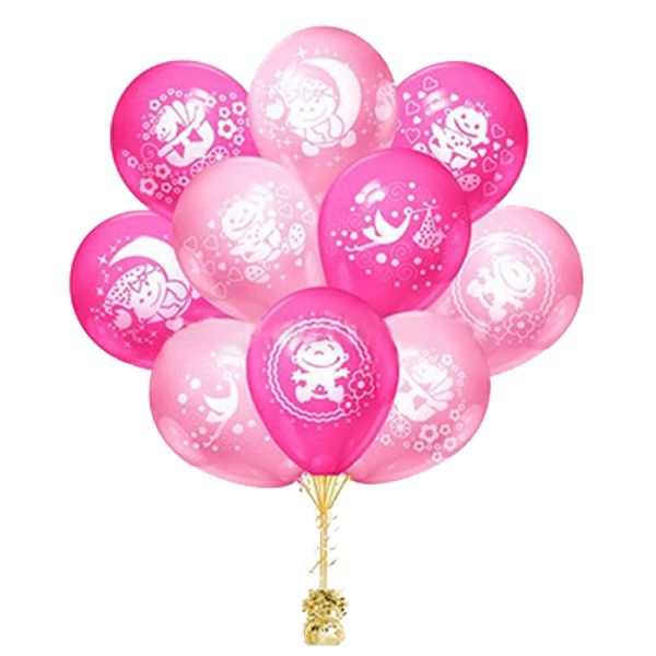 Облако шаров с гелием Спасибо за дочку