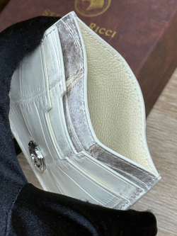 Картхолдер Stefano Ricci из кожи крокодила