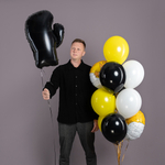 Шар (26''/66 см) Фигура, Боксерская перчатка, Черный