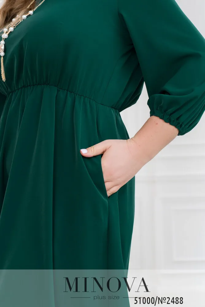 Платье 2488-зеленый Minova