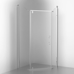 Душевой уголок Migliore Diadema 24173 стекло прозрачное, профиль хром 100х100 см