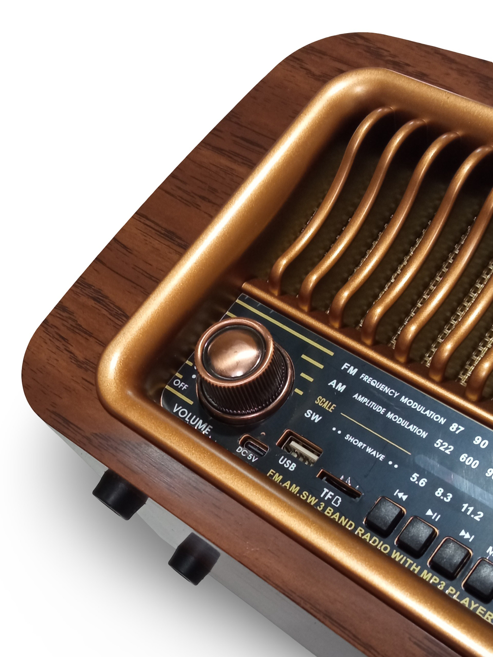 Радиоприемник в ретро стиле+MP3 плеер, Bluetooth TWS NS-6656BT