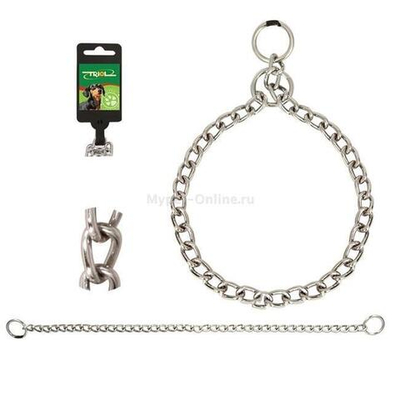 Ошейник-удавка однорядный, 1,6*410мм, Triol