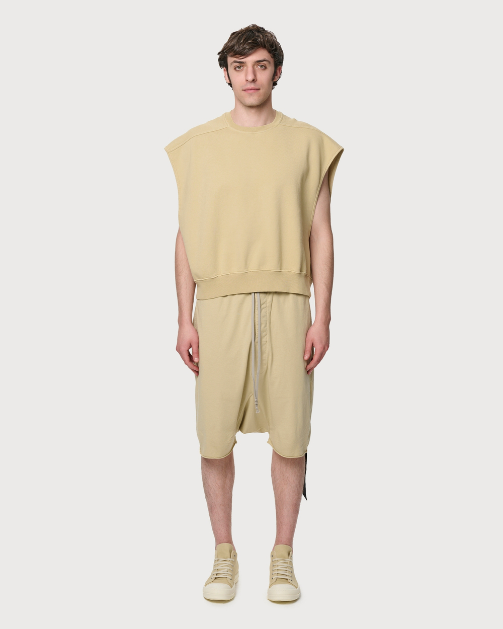 RICK OWENS DRKSHDW ЖИЛЕТ БЕЖЕВЫЙ МУЖСКОЙ HOLLYWOOD JUMBO TATLIN