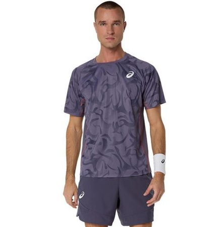 Теннисная футболка Asics Game Short Sleeve - greyish purple