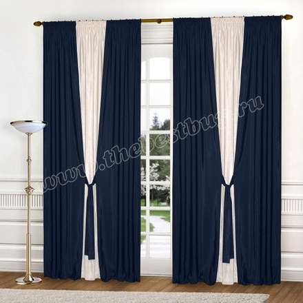 Комплект штор Валентино (арт. А30-304-8)  - (240х270)х2 см. -  синие