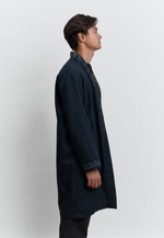 Шапан льняной длинный OYU TOLQYN DARK BLUE