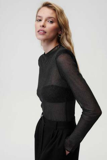 Боди Sparkly Aura Bodysuit Black