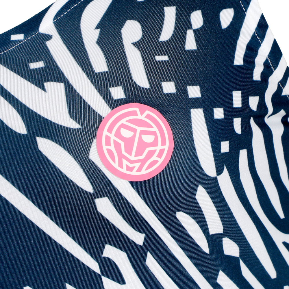 Женская теннисное платье BIDI BADU Fingerprint 2in1 Dress Women - Dark Blue, White