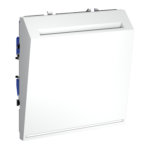 Выключатель встраиваемый VOLTUM S70 карточный 16А, (белый матовый)