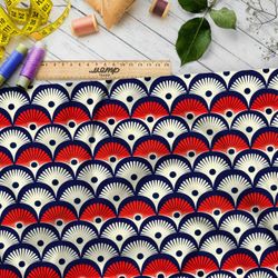 Ткань премиум атлас геометрический танец