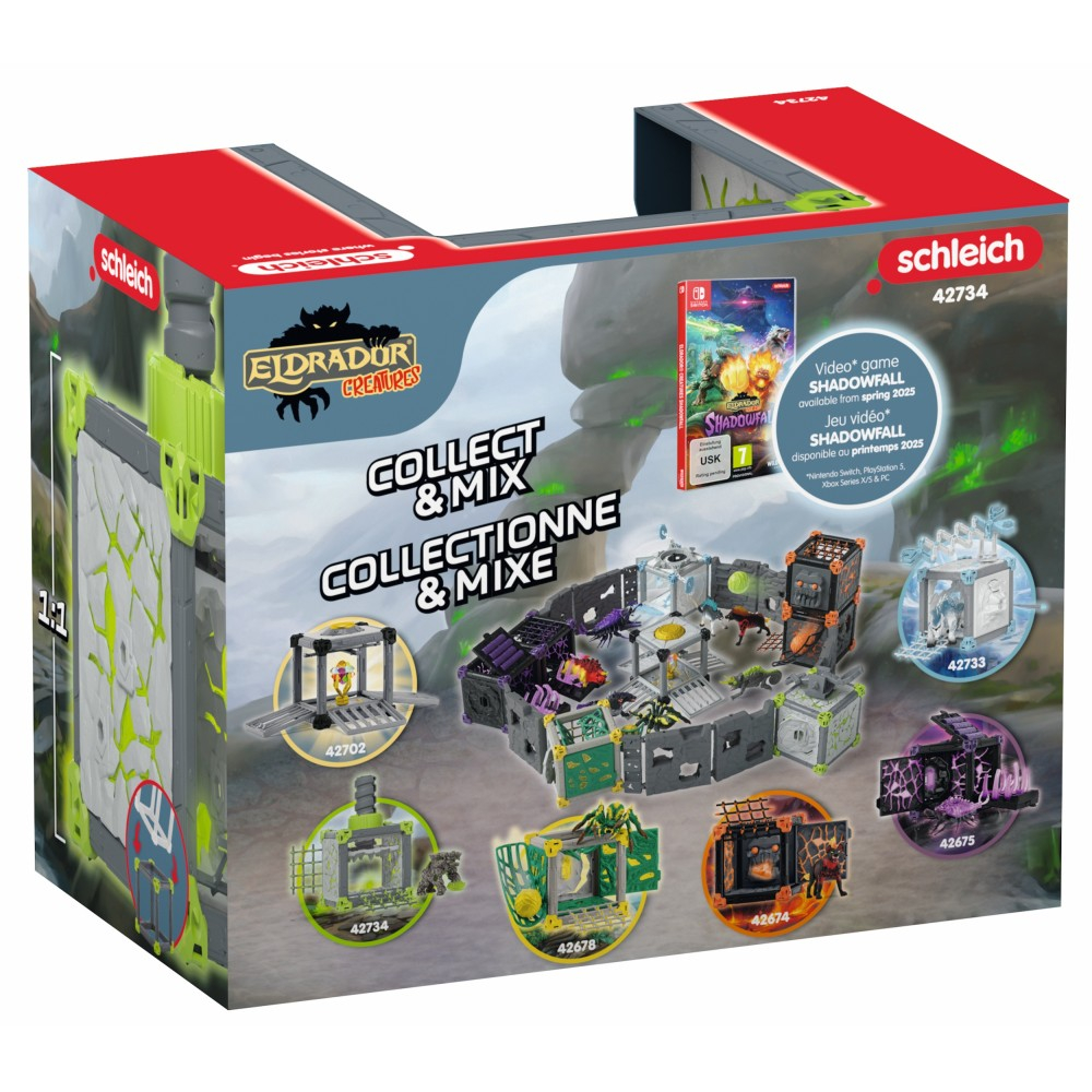 Schleich Eldrador Creatures - Боевая пещера BattleCave + Каменный Дробитель 42734