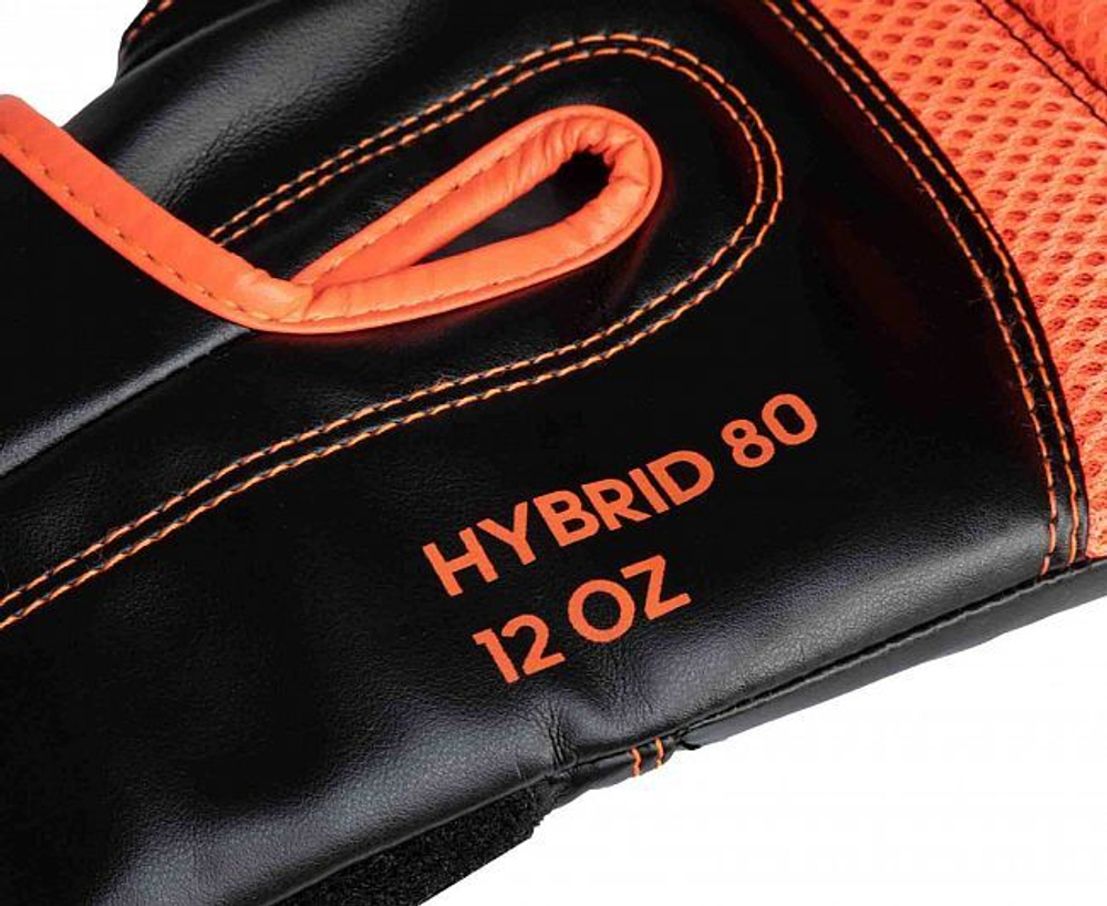 Перчатки боксерские Hybrid 80 черно-красные adiH80