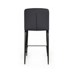 Стул полубарный Albert, бархат серый 27 /опора конус