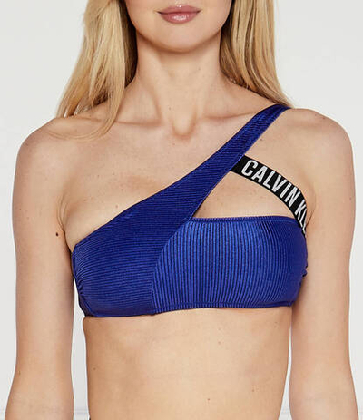 Топ бикини Calvin Klein Swimwear - голубой(KW0KW02388)