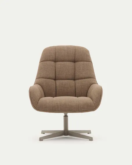 Крутящееся кресло Jaspe, светло-коричневое