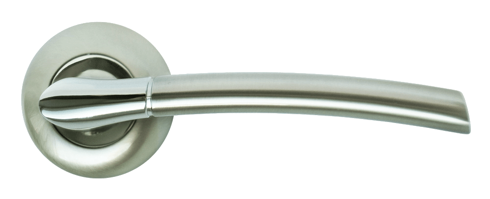 Дверные ручки Rucetti RAP 6 SN/CP Цвет - Белый никель/хром