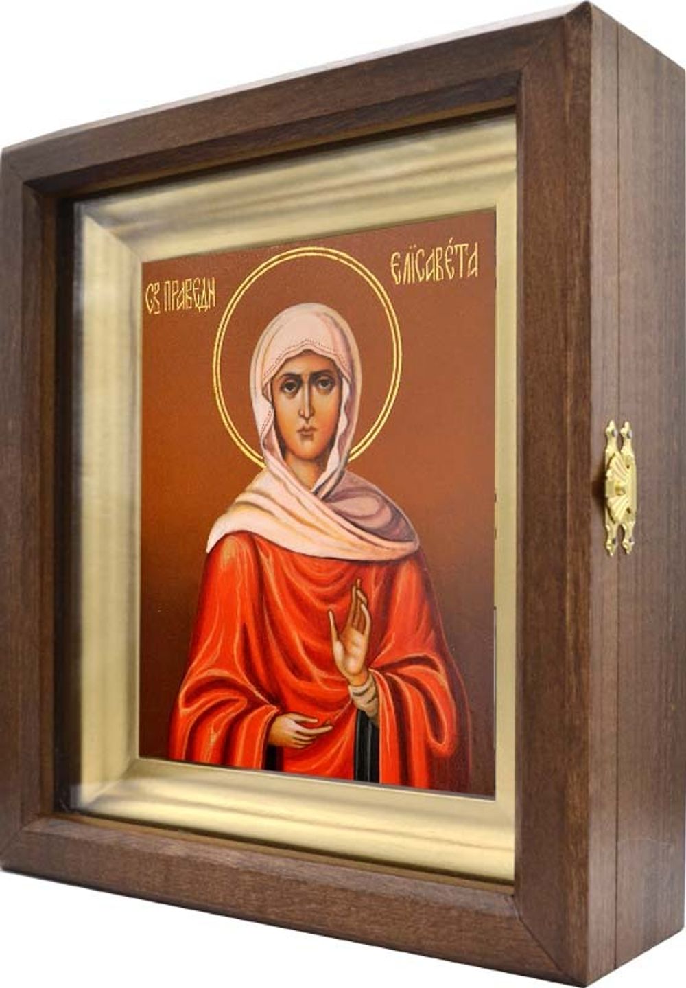 Святая праведная Елисавета. Рукописная икона в киоте