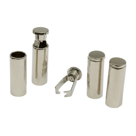 наконечник для шнура цилиндр 12*5,5 металл никель