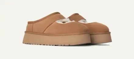 UGG Балетки-угги "Mary Jane Bea", рыжевато-коричневый