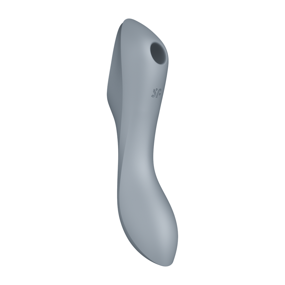 Вакуумно-клиторальный вибромассажер Satisfyer Curvy Trinity 3, серый