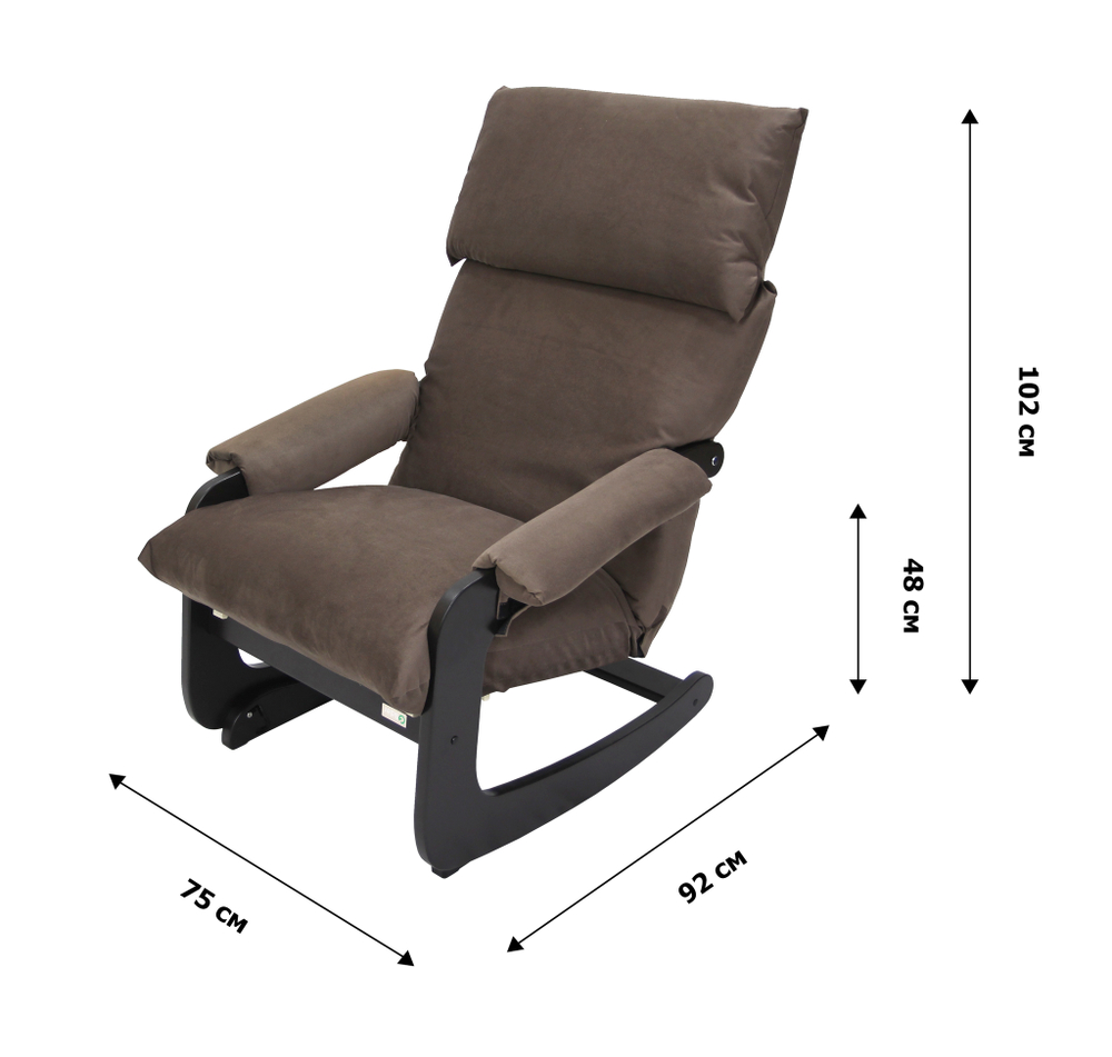 Кресло Трансформер Амадео ВСК №81  арт.20025 1уп.(каркас венге, сиденье коричнево-розовое Maxx 235)