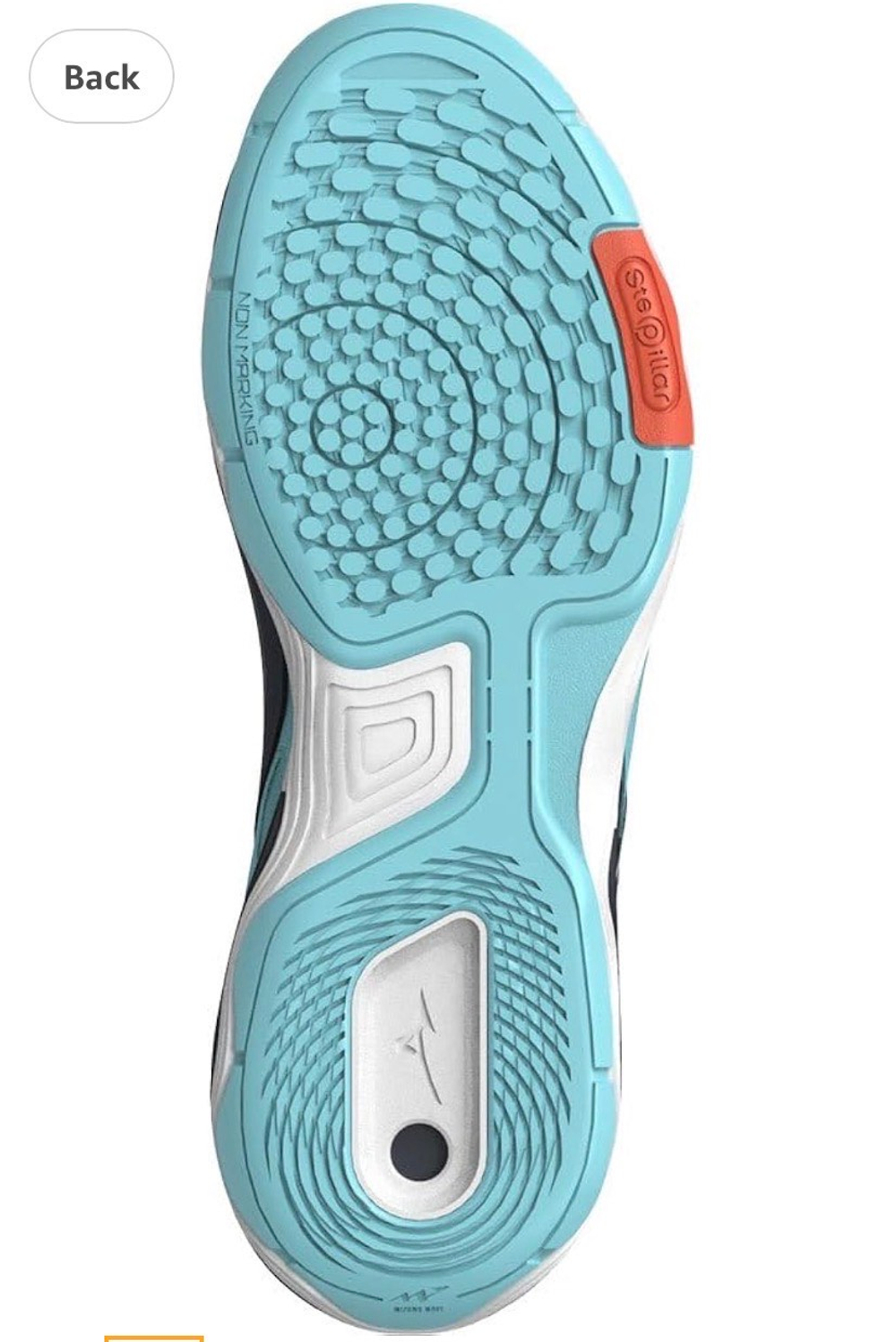 MIZUNO, WAVE MEDAL 7, Table Tennis, Turquoise/CBlue/Soleil, WOMEN, US 5,5 /EUR 37 /UK 4,5 /СМ 23,5