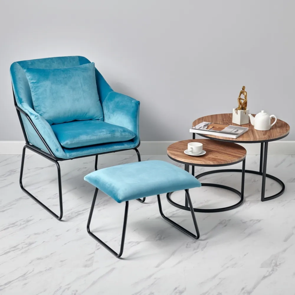 Оттоманка ALEX бирюзовый