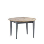 Стол обеденный раскладной «Форест»/«Сканди» 110/145 серый 7046/антик 76145