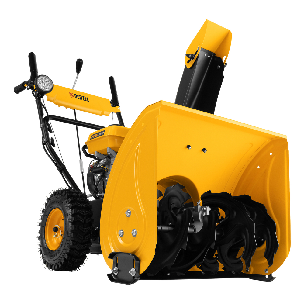 Бензиновая снегоуборочная машина SBM 610, 212 cc, ручной старт, фара Denzel